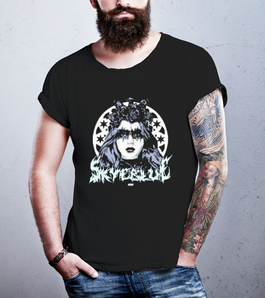 Skye Blue Choke Woman Roses Stars MDW T-Shirt