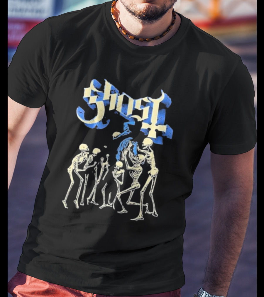 Ghost Band Skeletons Ritual Scene T-Shirt