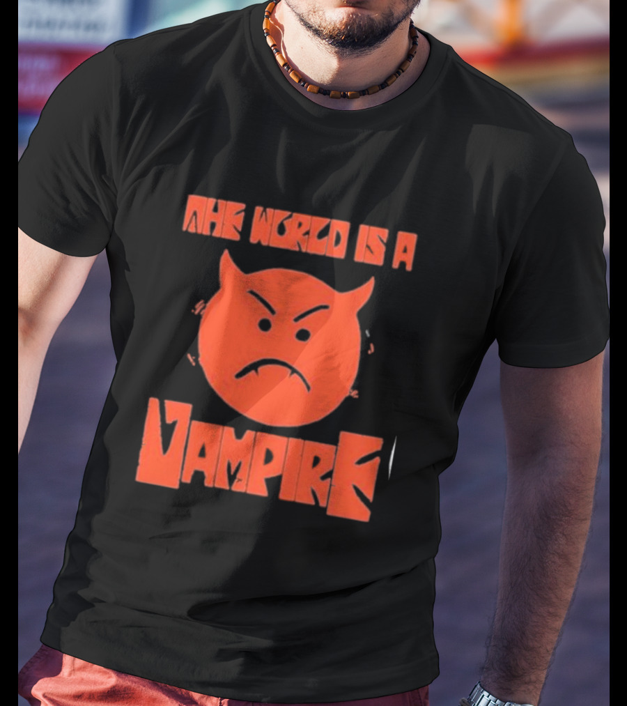 The World Is A Vampire Angry Red Devil Face T-Shirt