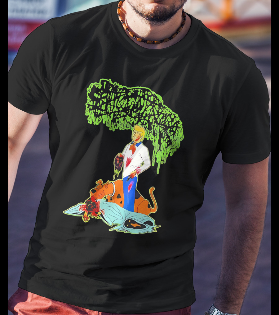 Sanguisugabogg Scooby Doo Fred Jones Horror Mashup T-Shirt