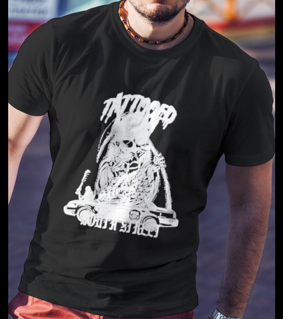 Tattooed Mom South Street Skeleton Car T-Shirt