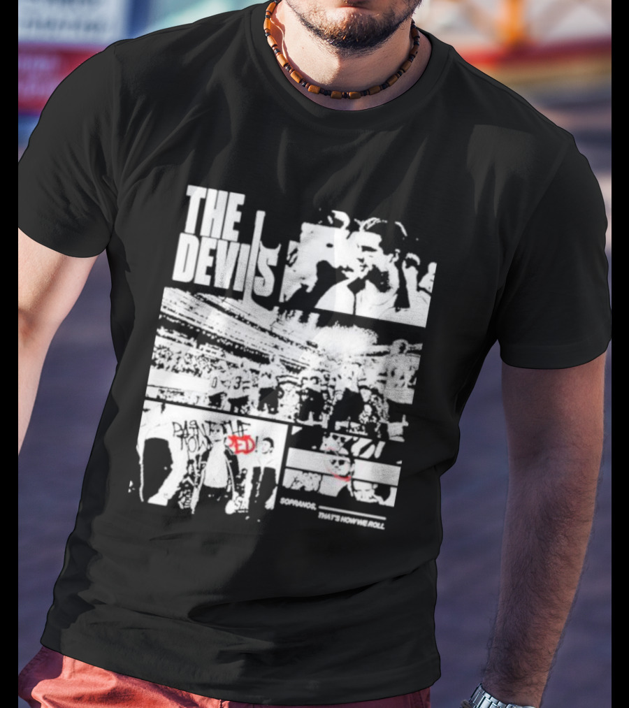 The Devils Sopranos That's How We Roll Comic-Style Collage T-Shirt