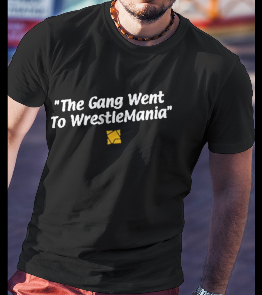 The Gang Went To WrestleMania Charlie Brown Zigzag T-Shirt