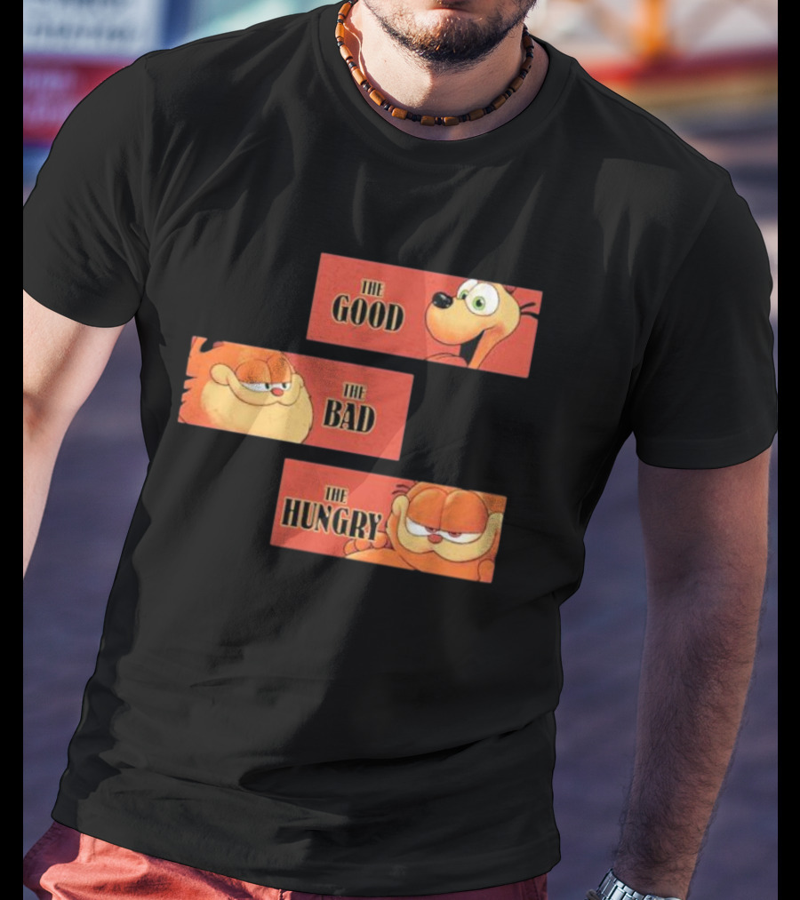 The Good The Bad The Hungry Garfield And Odie T-Shirt