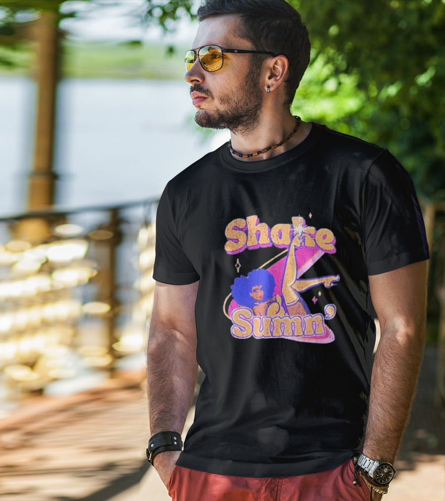 Zero Fatigue Shake Sumn Vibrant Retro Dance Vibes T-Shirt