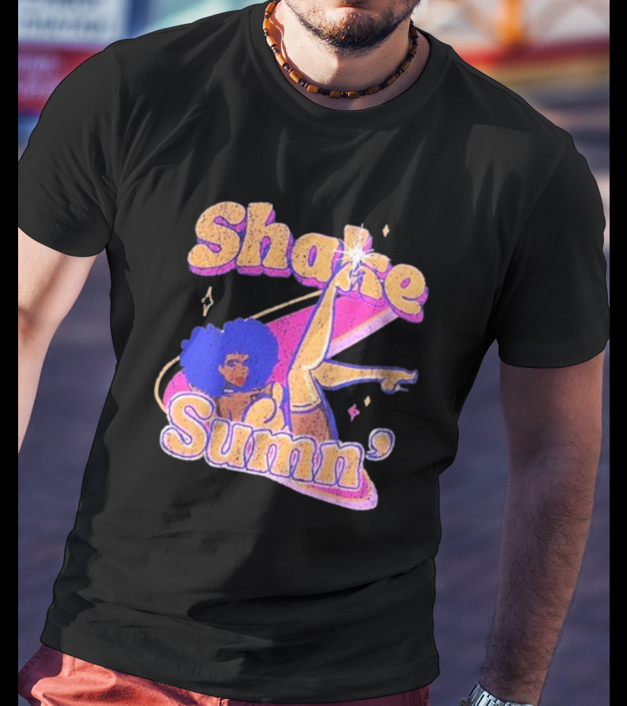 Zero Fatigue Shake Sumn Vibrant Retro Dance Vibes T-Shirt