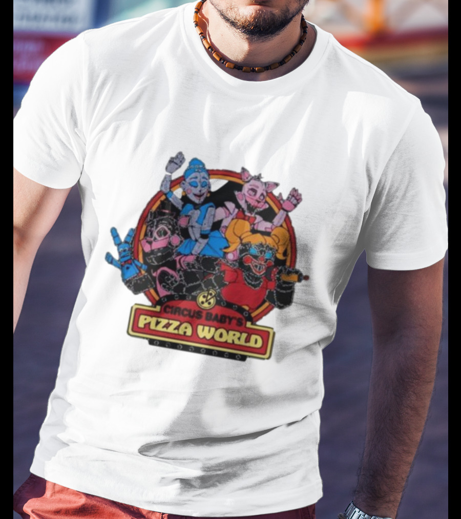 Circus Baby's Pizza World Sister Location Animatronic Characters T-Shirt