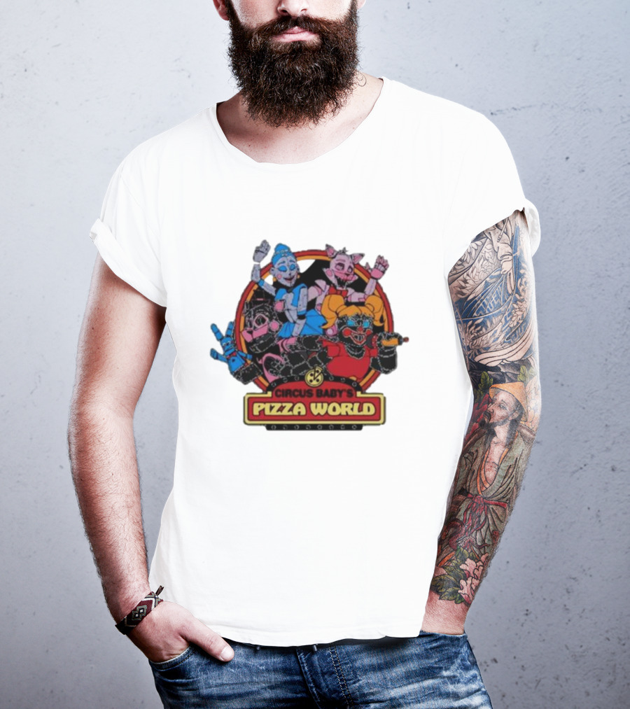 Circus Baby's Pizza World Sister Location Animatronic Characters T-Shirt