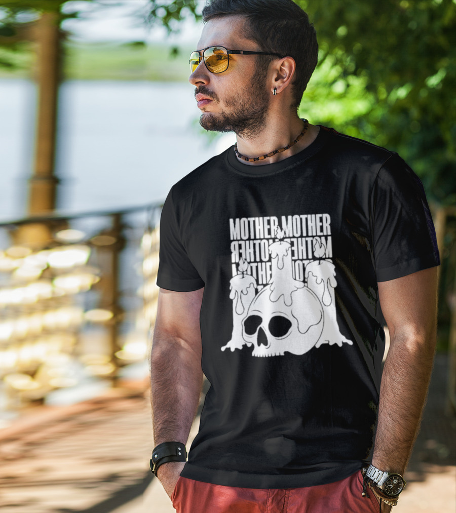 Mother Mother Skull Candle T-Shirt