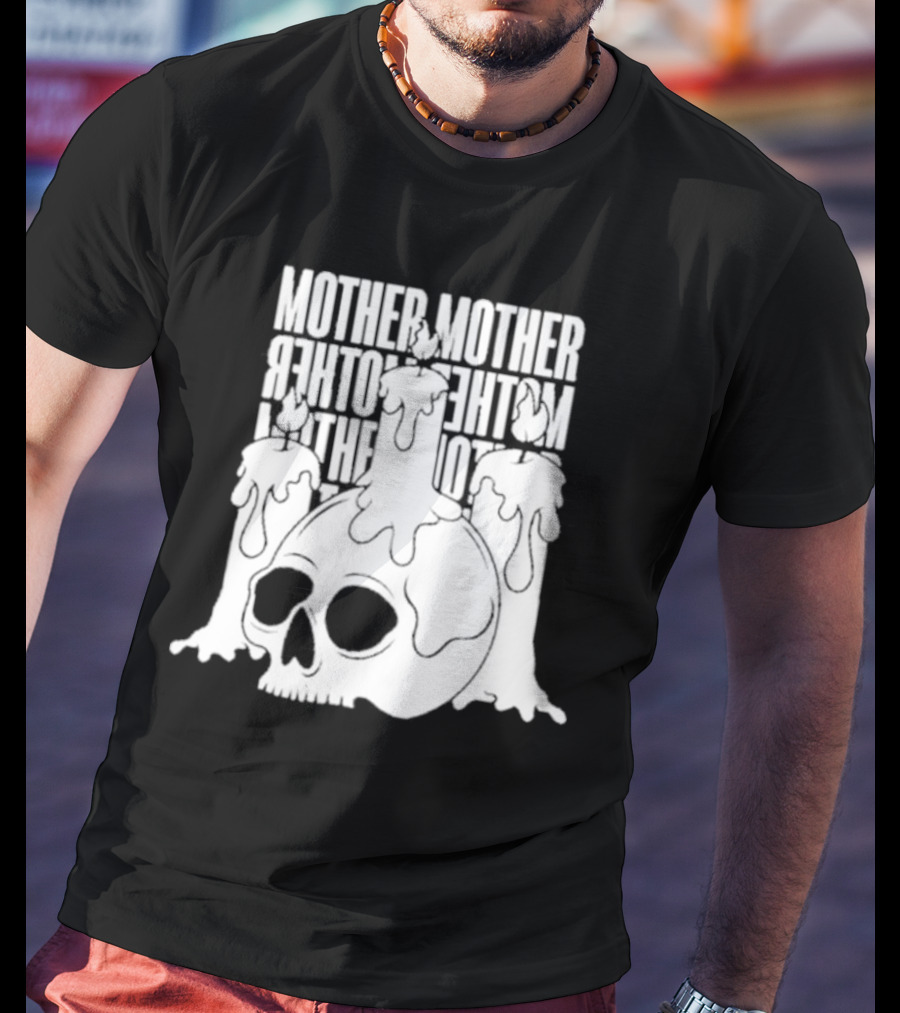 Mother Mother Skull Candle T-Shirt
