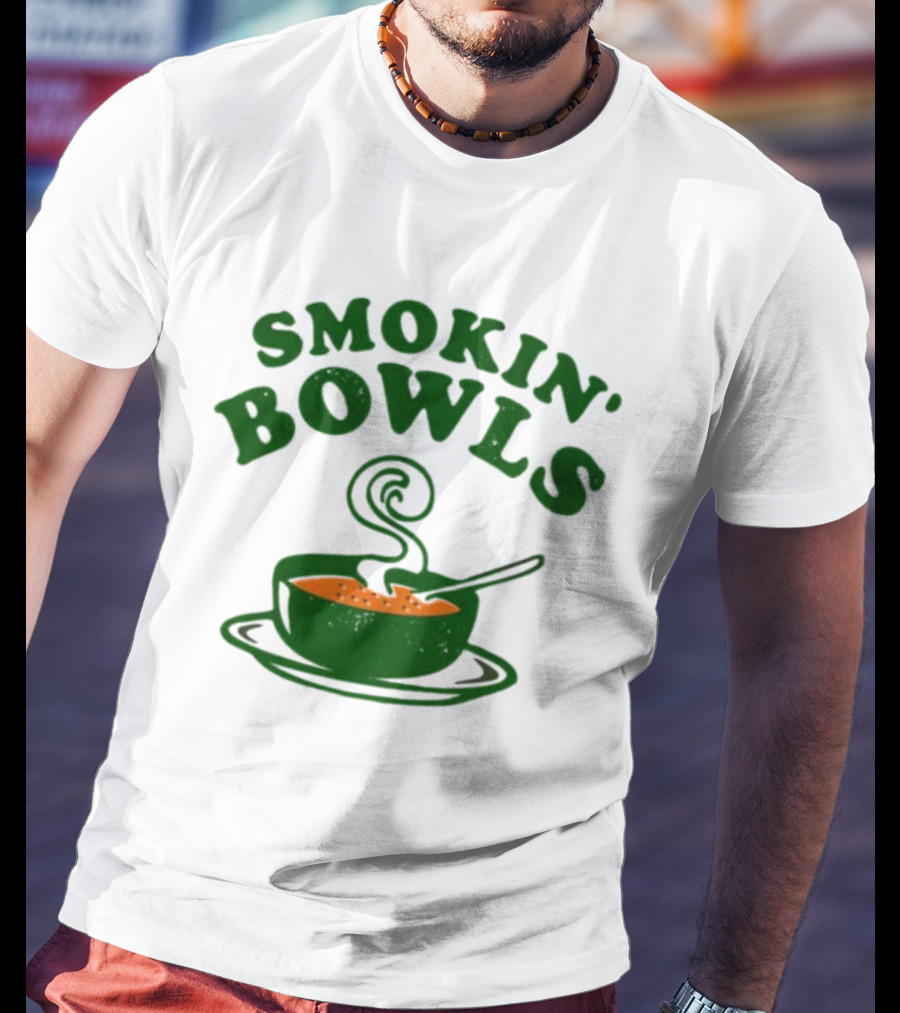 Smokin’ Bowls Soup With Spoon And Swirling Steam T-Shirt