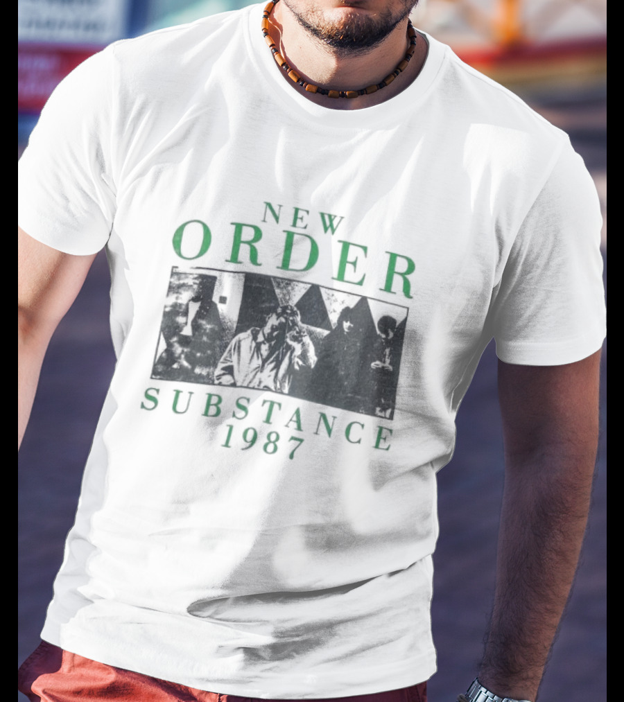 New Order Substance 1987 Album Cover T-Shirt