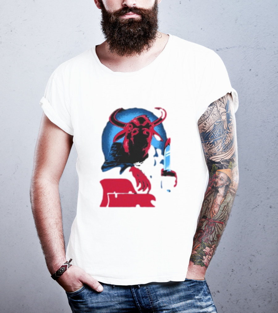 Papa Meat Cyber Bully Cow With Knife Dark Humor T-Shirt