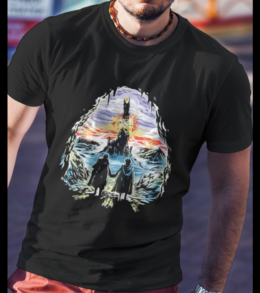 Project One Ring Mount Doom Journey Frodo Sam Image T-Shirt