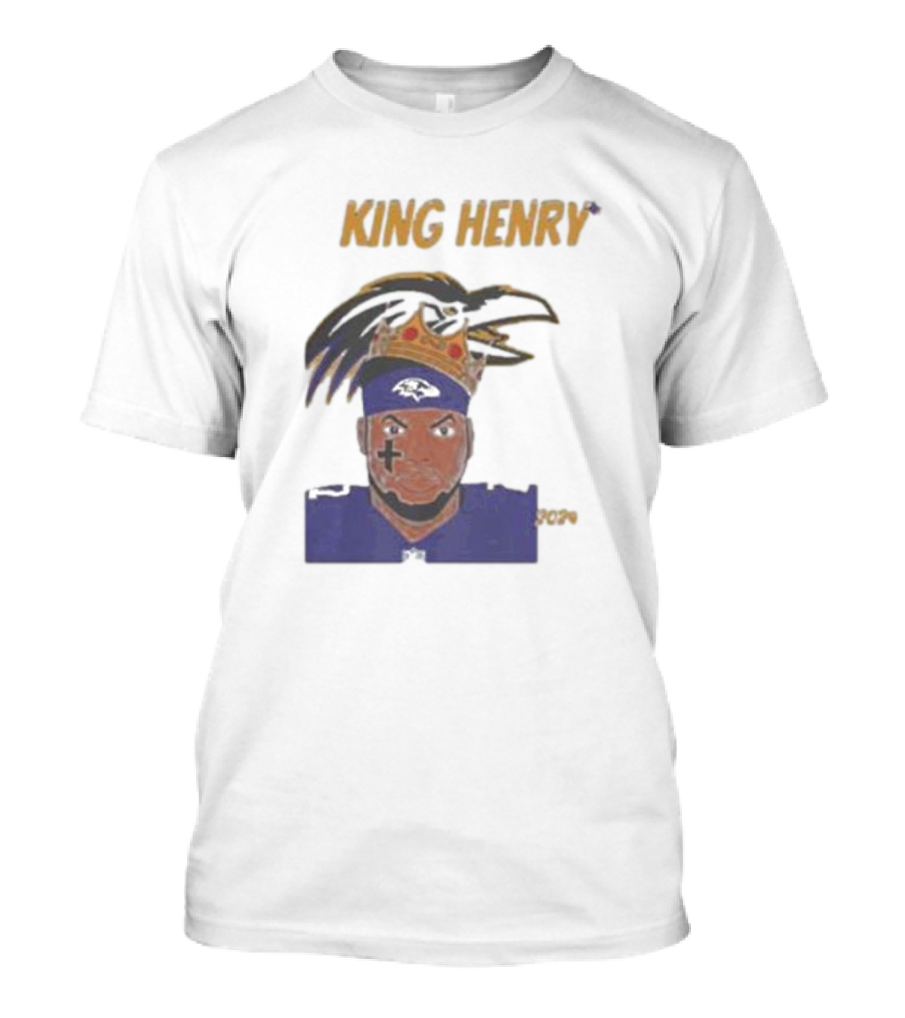 Ravens Football King Henry Baltimore NFL T-Shirt