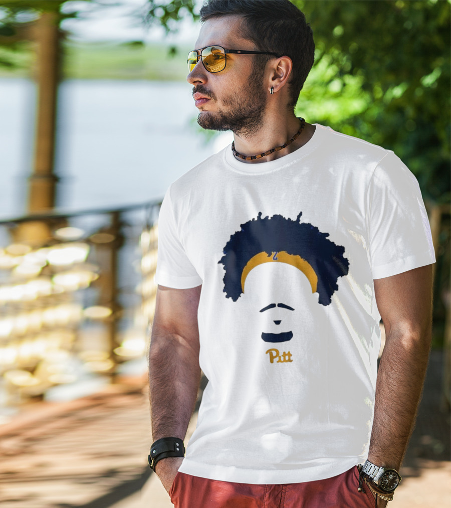 Pitt Basketball Blake Hinson Hair Headband Number 2 T-Shirt