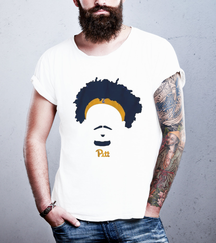 Pitt Basketball Blake Hinson Hair Headband Number 2 T-Shirt