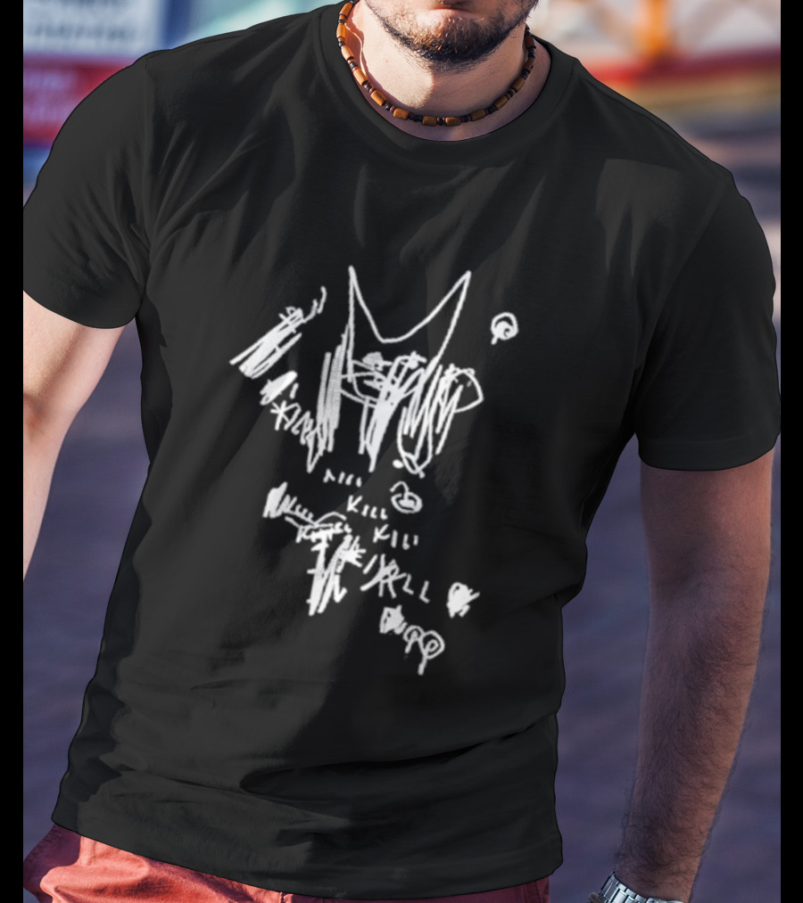 Poppy Updates Kill Kill Kill Scribble T-Shirt