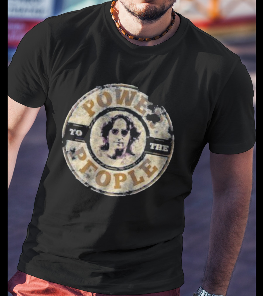 Power To The People Iconic Signature Vintage Style Round T-Shirt
