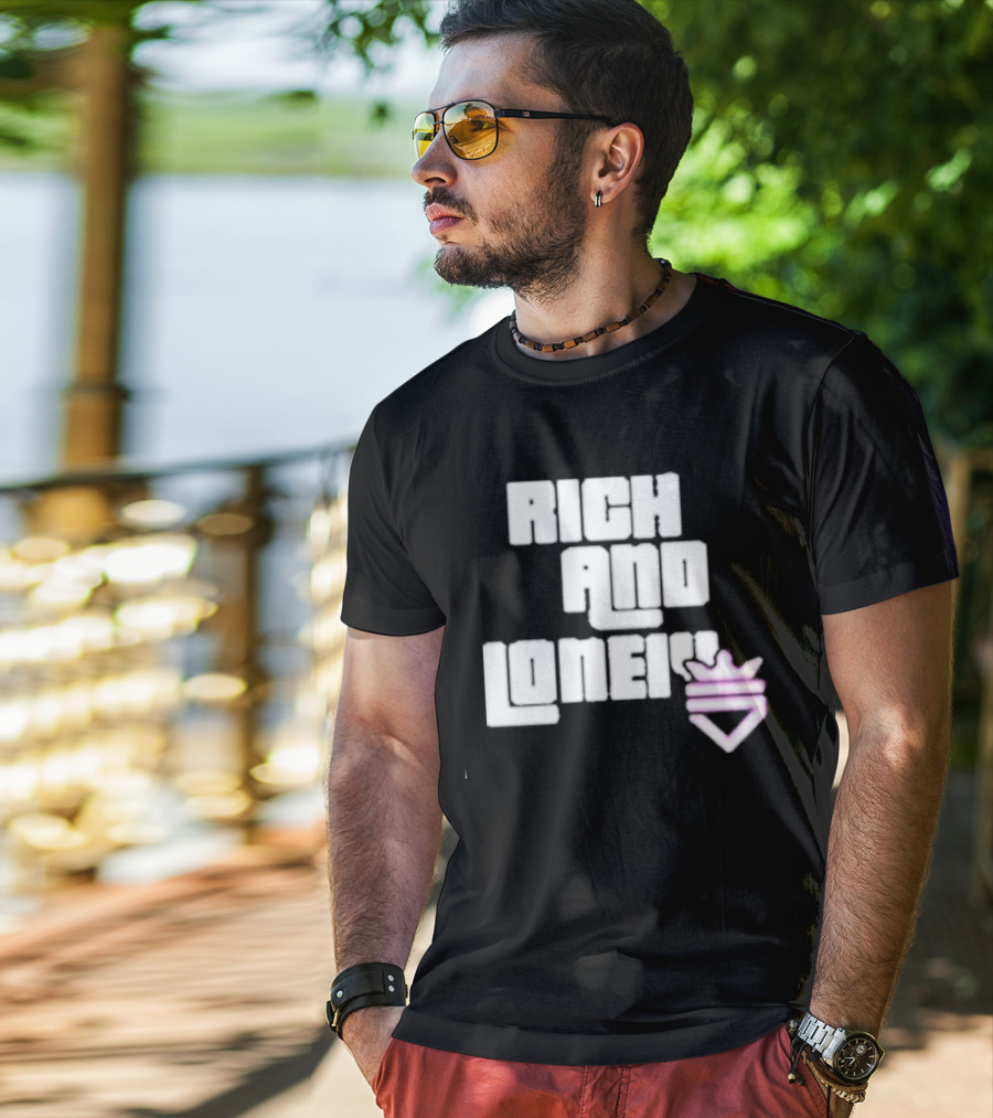 Optic Scump Rich And Lonely Rnl Wasted Miami Crown Graphics T-Shirt
