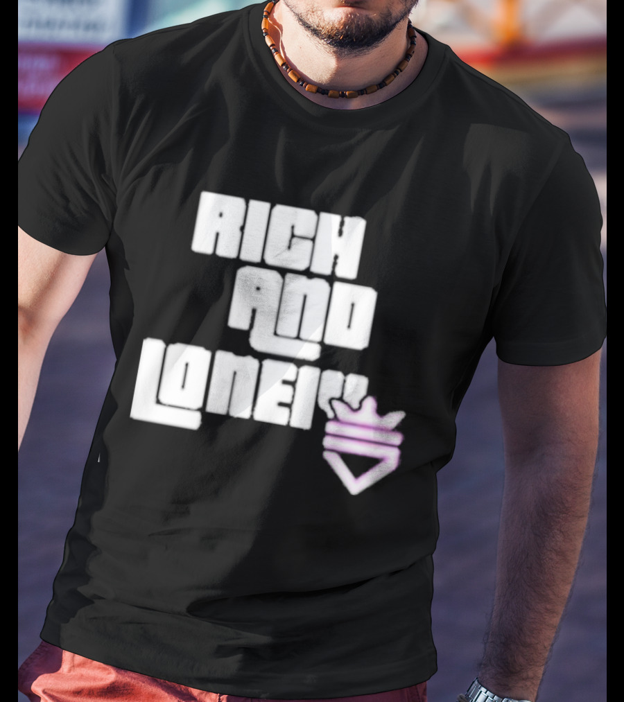 Optic Scump Rich And Lonely Rnl Wasted Miami Crown Graphics T-Shirt