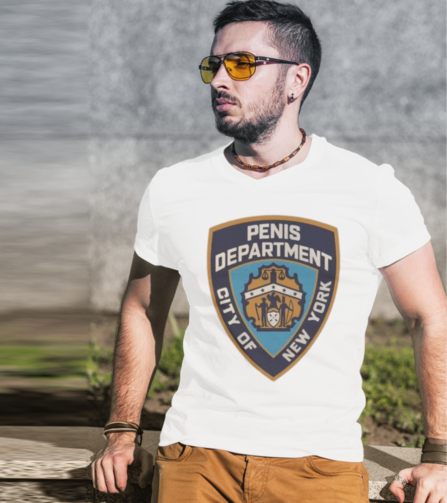 Pen15 Penis Department City Of New York Badge Emblem T-Shirt