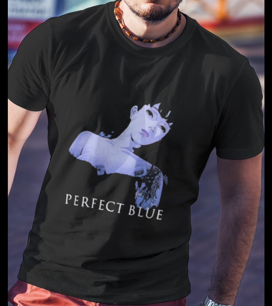 Perfect Blue Anime Figure Geeks Rule Collaboration Silkscreen Printing T-Shirt
