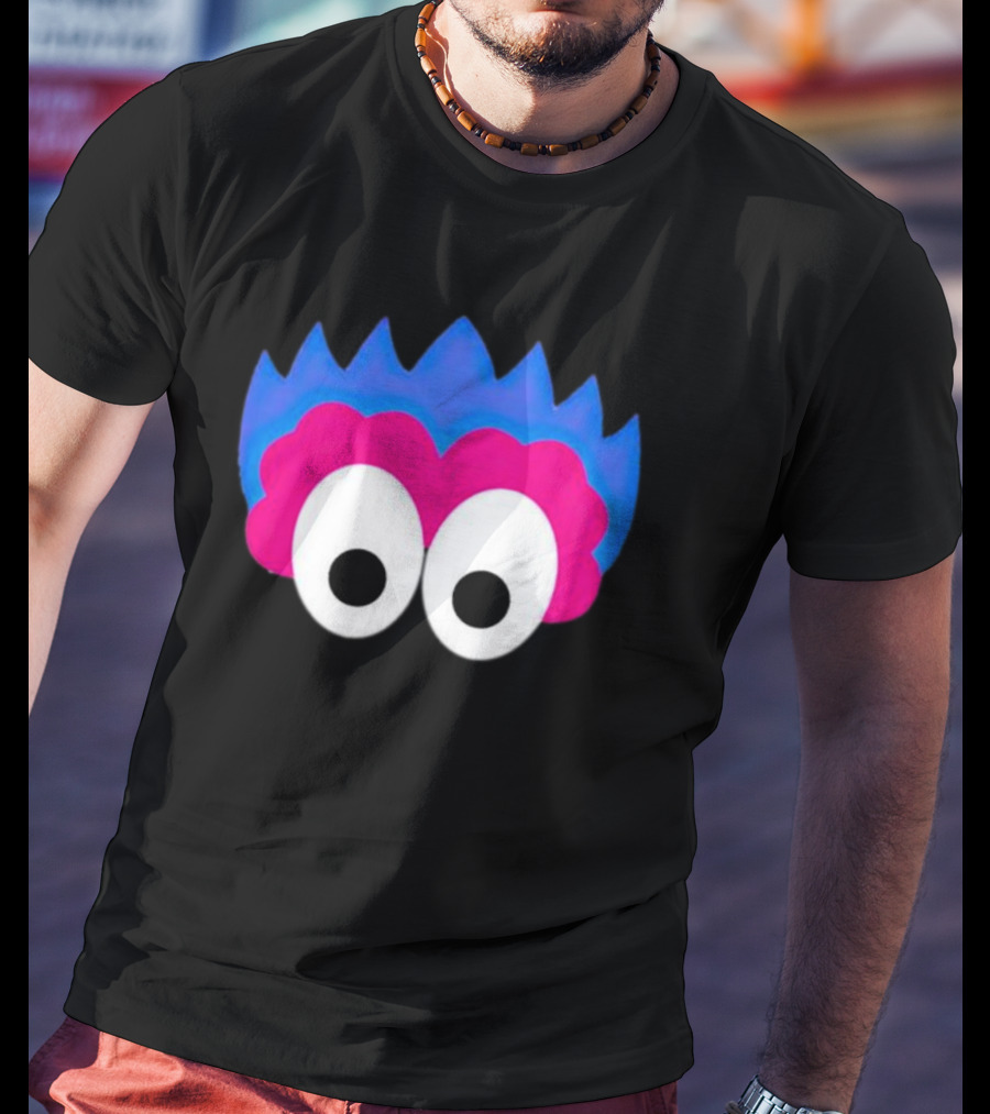 Phan Eyes Blue And Pink Monster Face T-Shirt