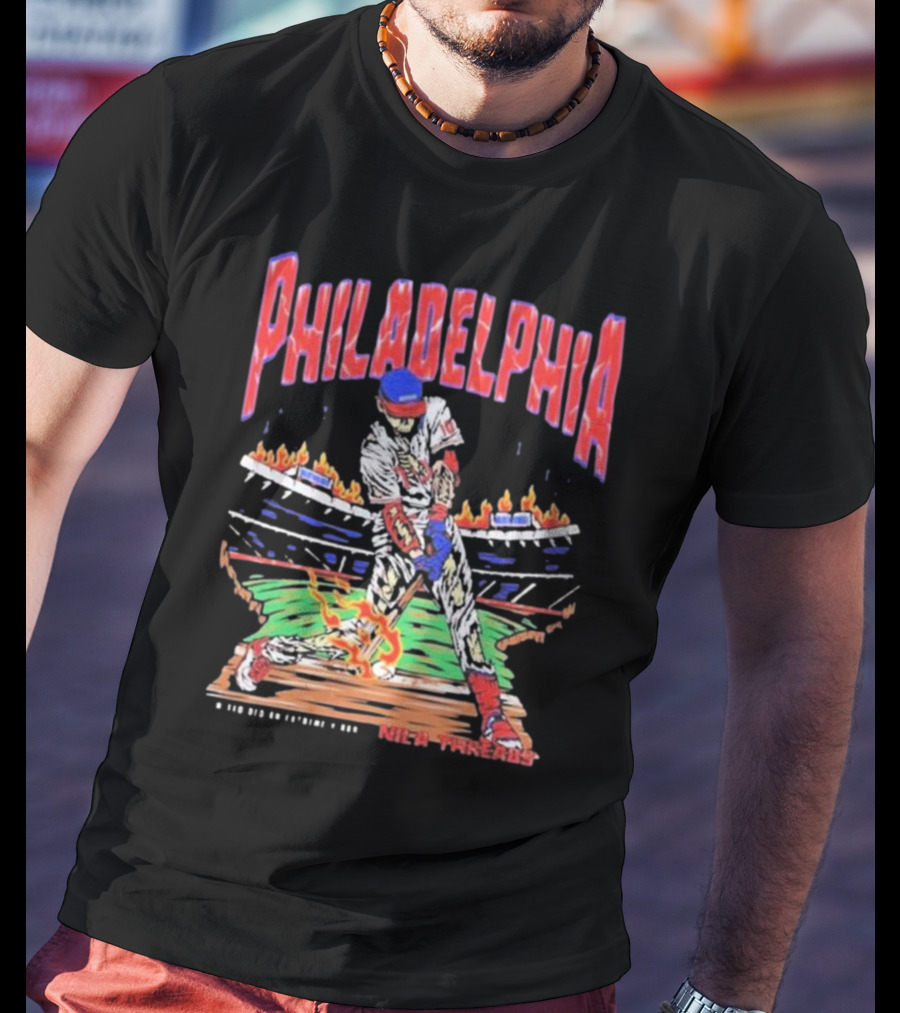 Philadelphia Phillies Baseball Nice Threads Stadium Fire T-Shirt