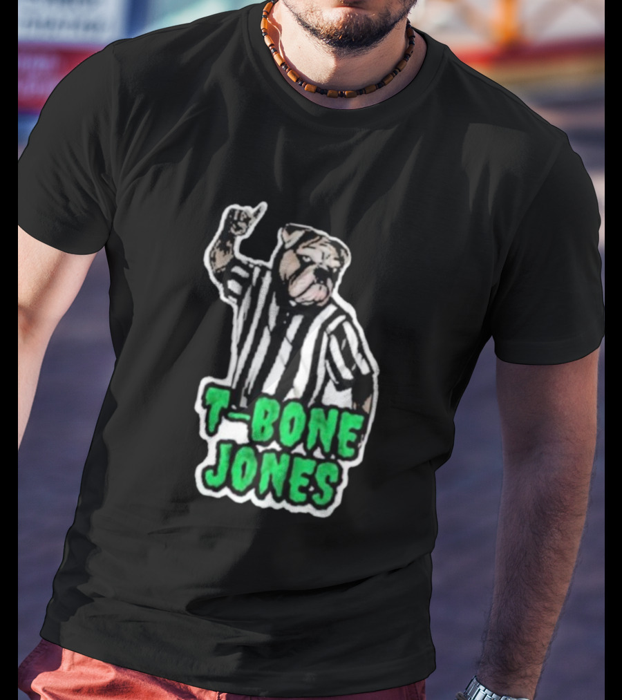 T-Bone Jones Bulldog Referee Gesture T-Shirt