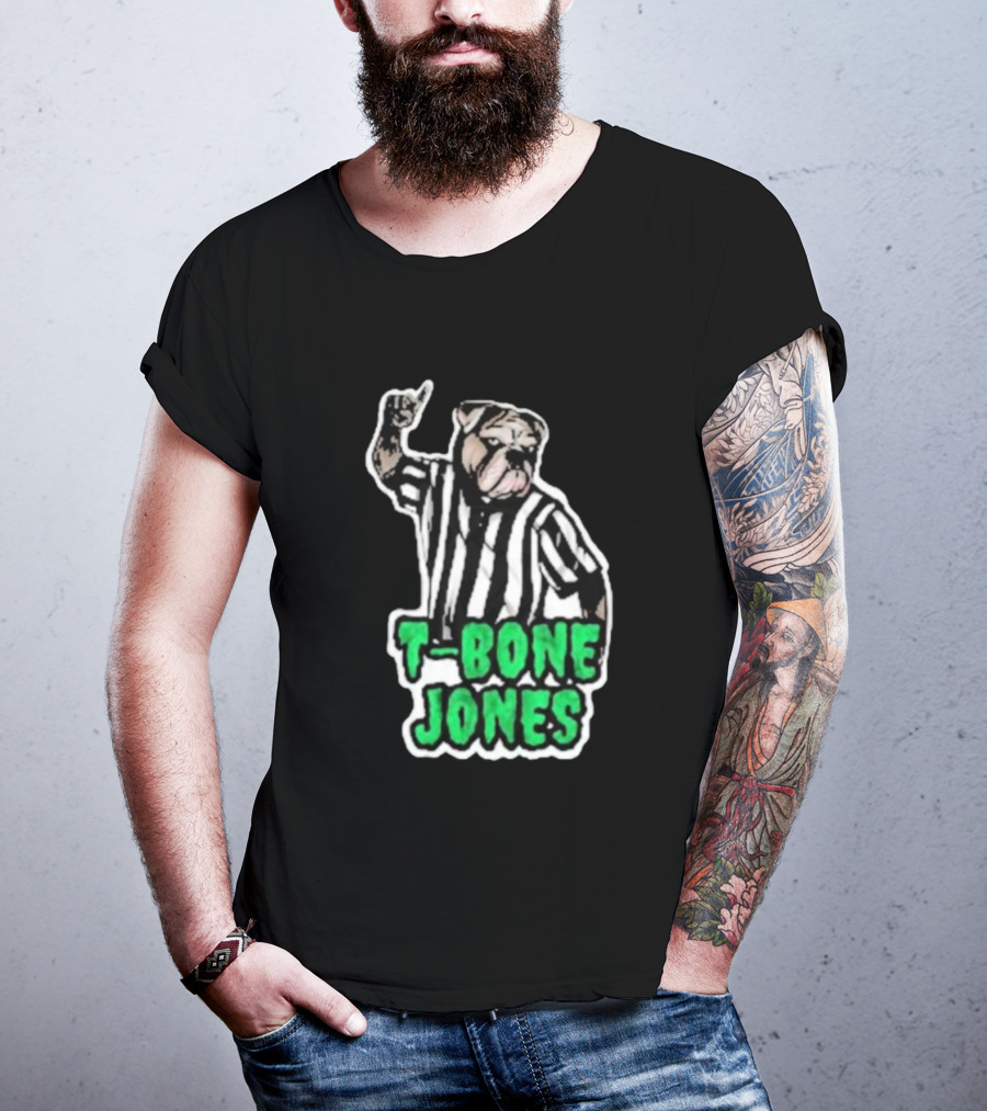 T-Bone Jones Bulldog Referee Gesture T-Shirt