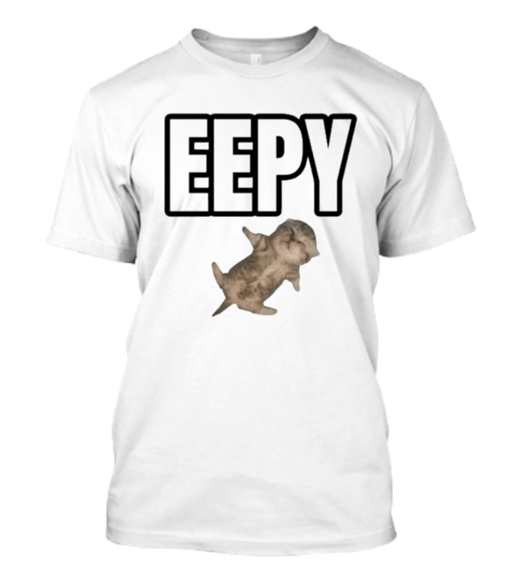 Sillyteestudio Eepy Relaxed Cat Image T-Shirt