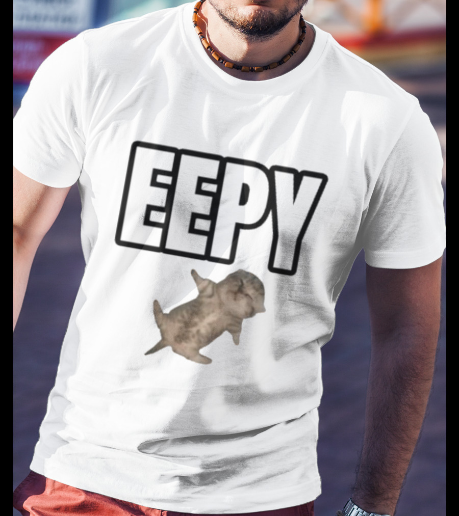Sillyteestudio Eepy Relaxed Cat Image T-Shirt