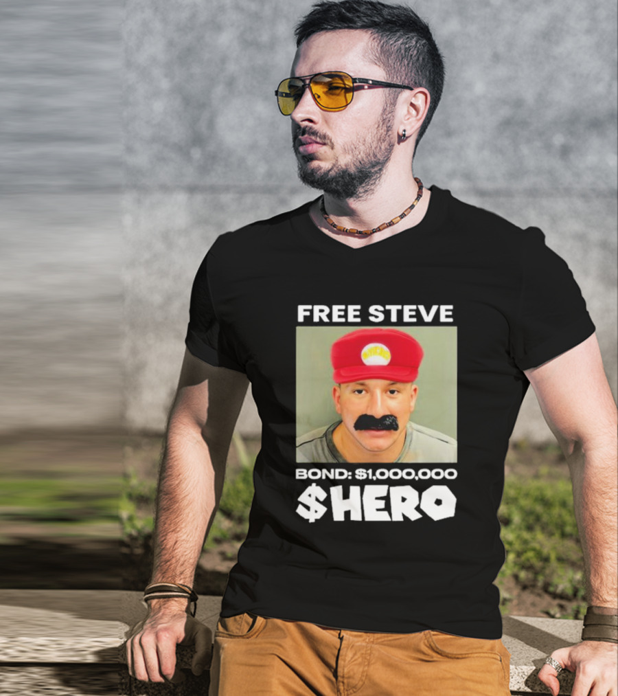 FREE STEVE BOND $1,000,000 $HERO T-Shirt