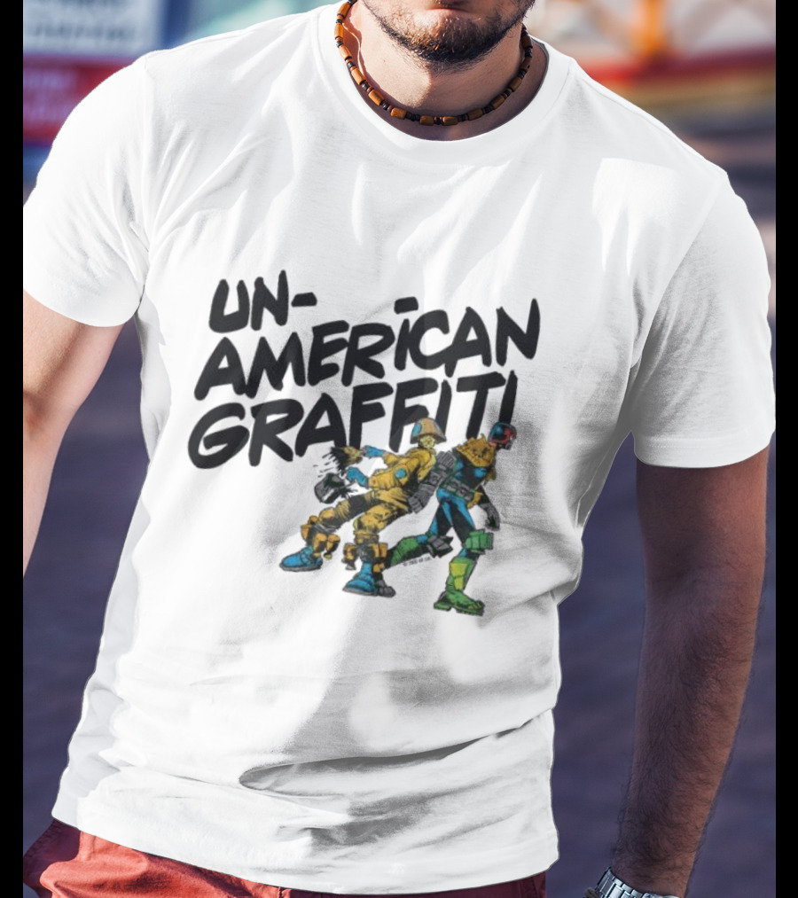 Unamerican Graffiti Mick Mcmahon’s Judge Dredd T-Shirt