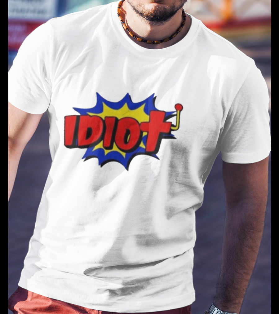 Vegasmatt Idiot Comic Pop Art Style Explosion T-Shirt