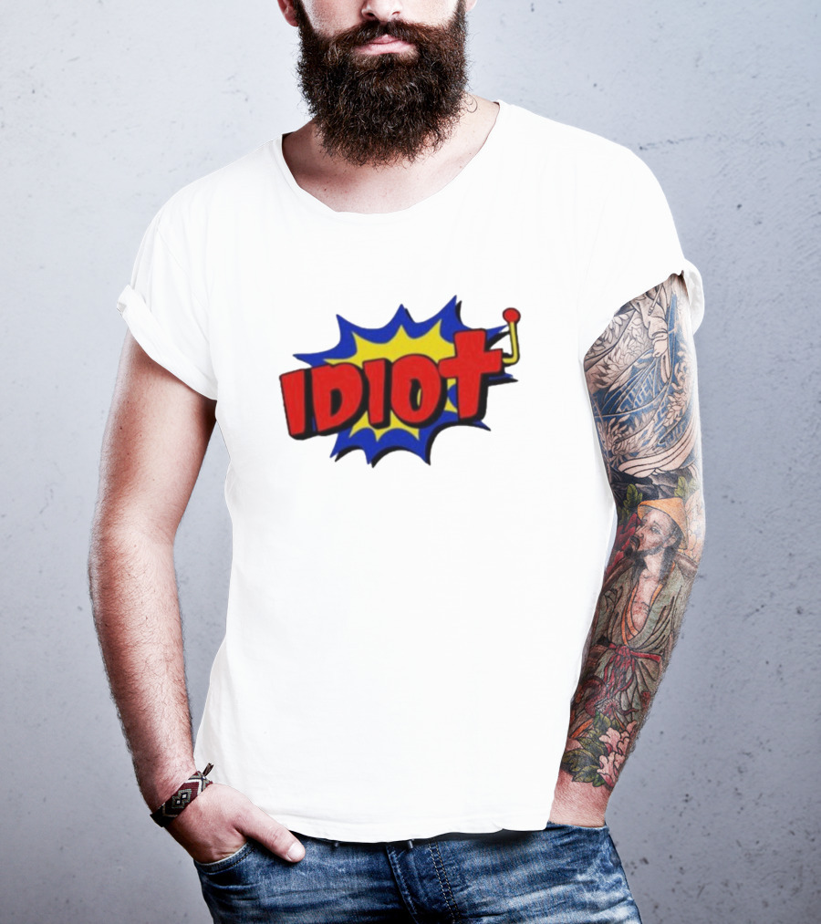 Vegasmatt Idiot Comic Pop Art Style Explosion T-Shirt