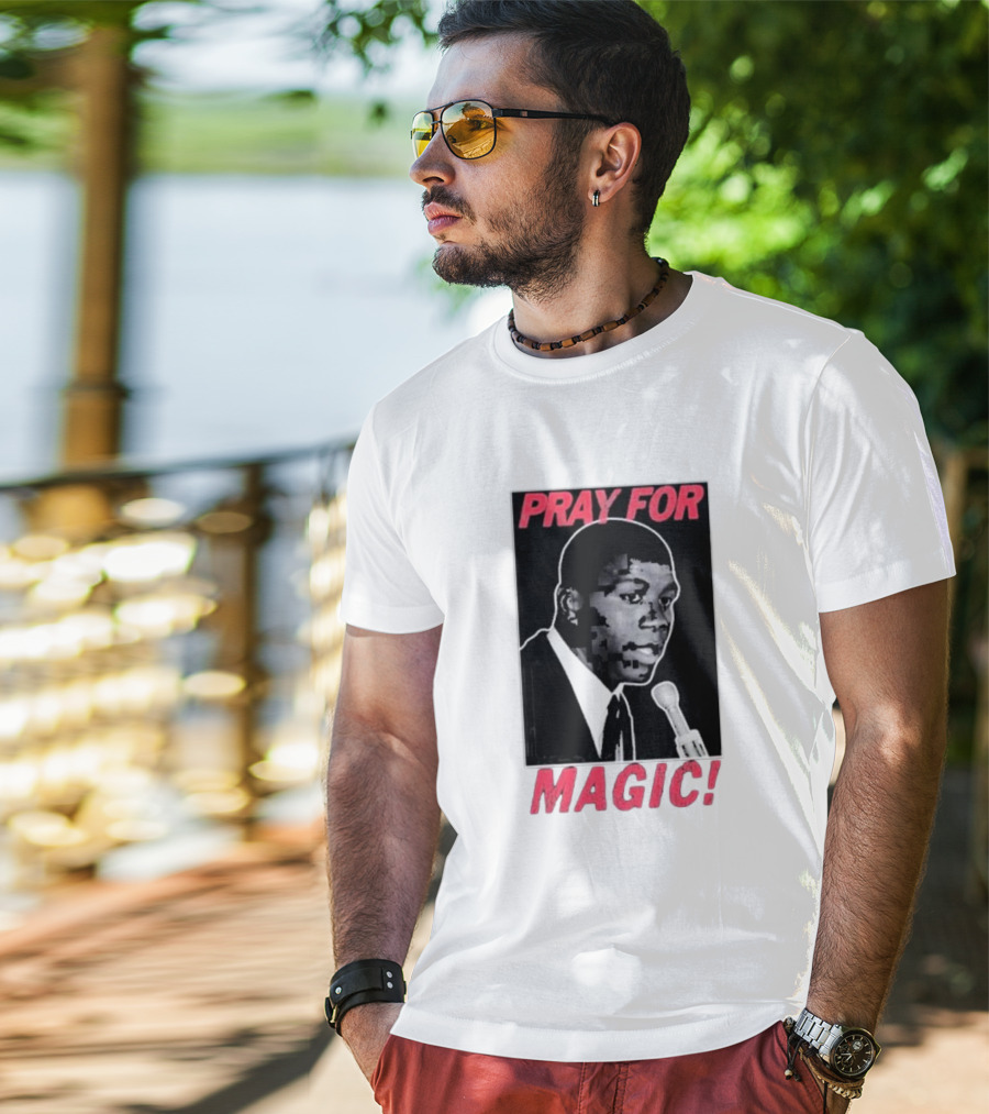 Jared Mccain Wearing Pray For Magic T-Shirt