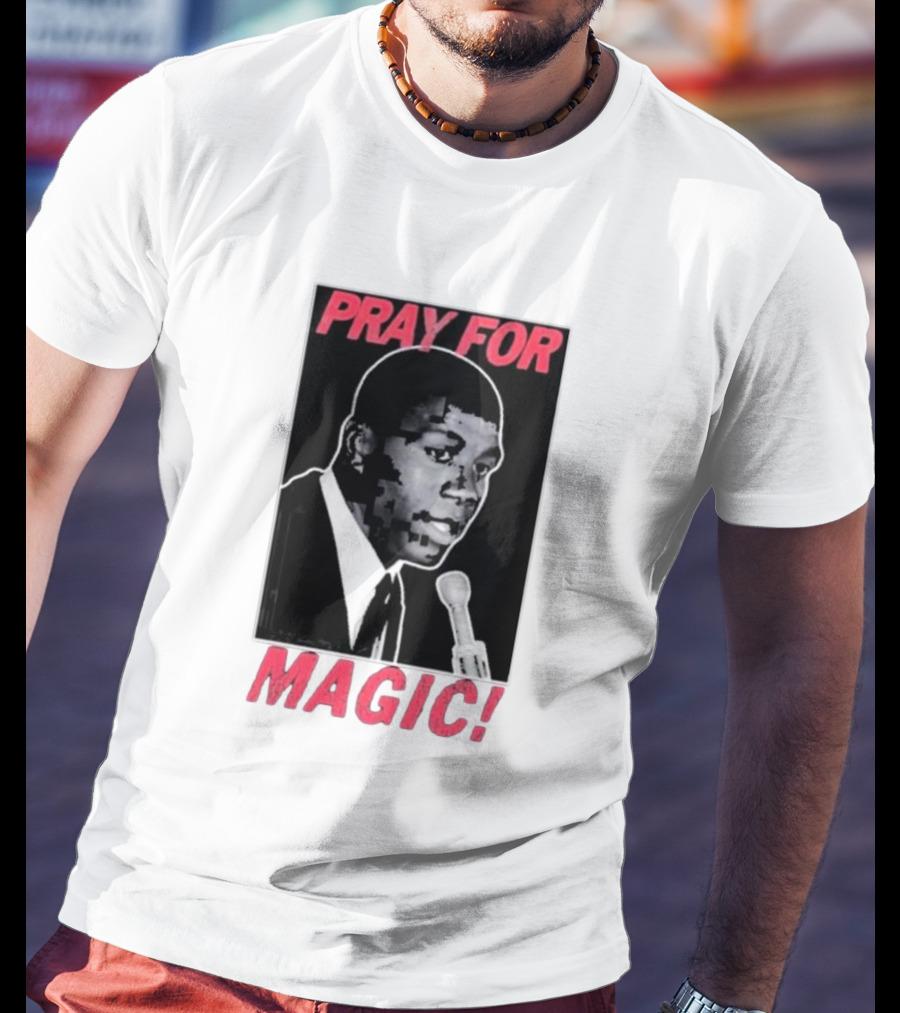Jared Mccain Wearing Pray For Magic T-Shirt