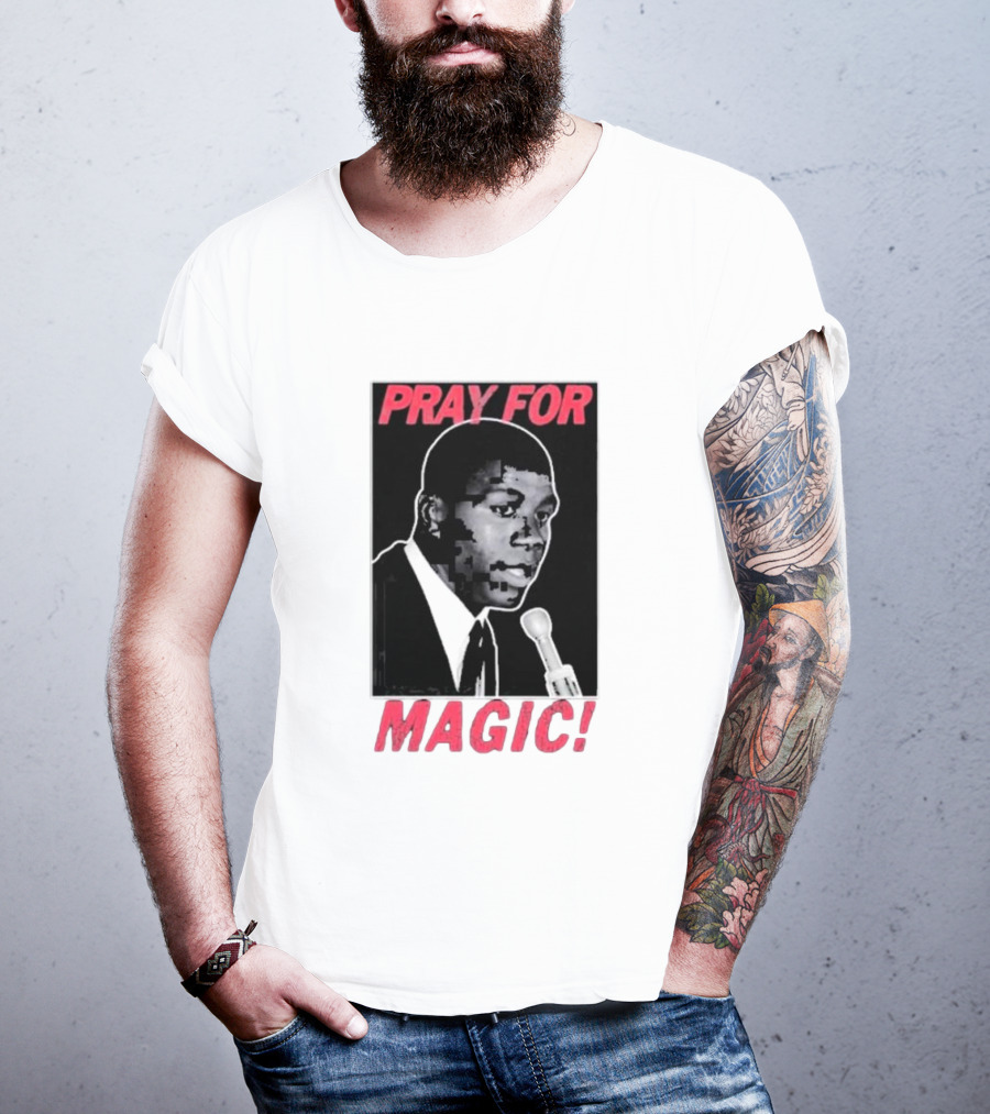 Jared Mccain Wearing Pray For Magic T-Shirt