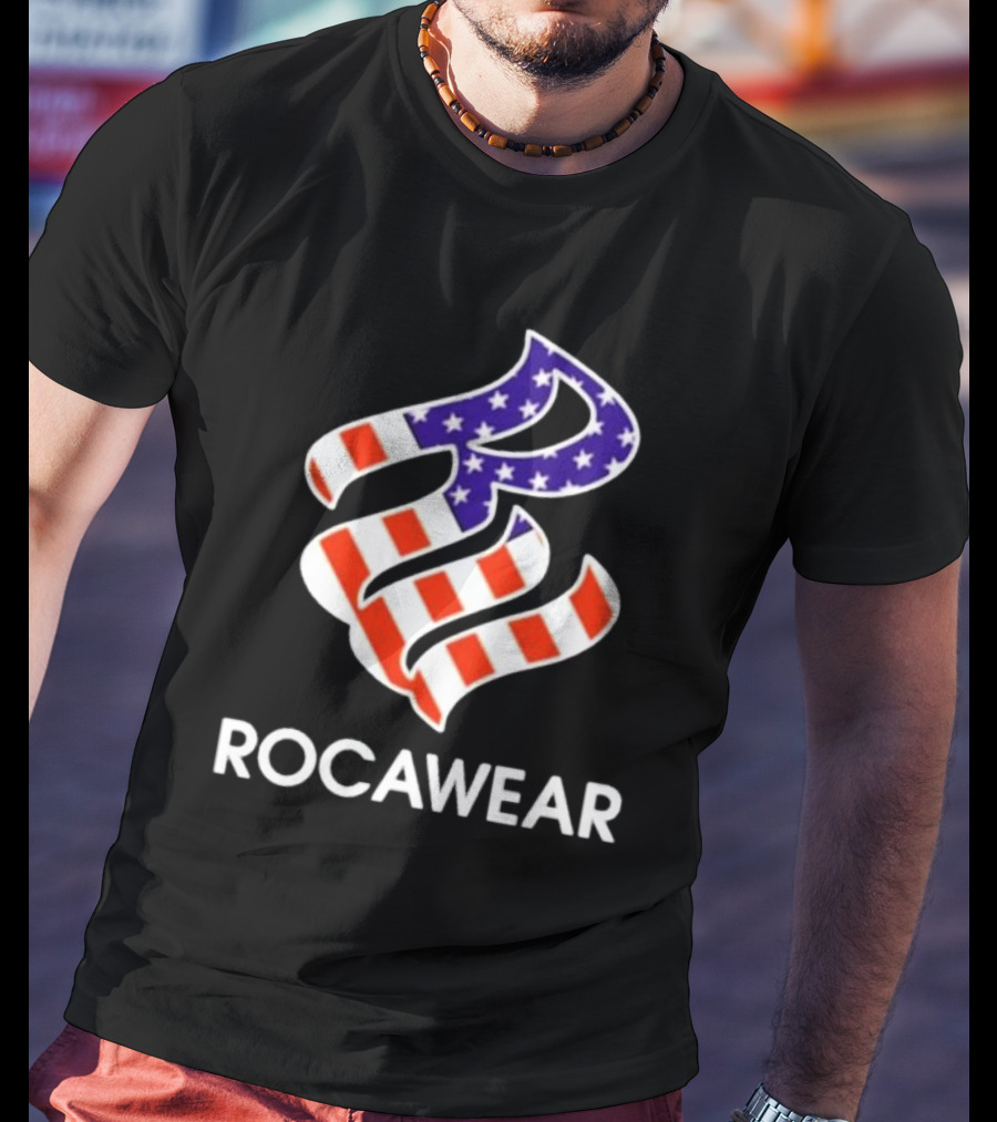 Kai Cenat Wearing Rocawear American Flag T-Shirt