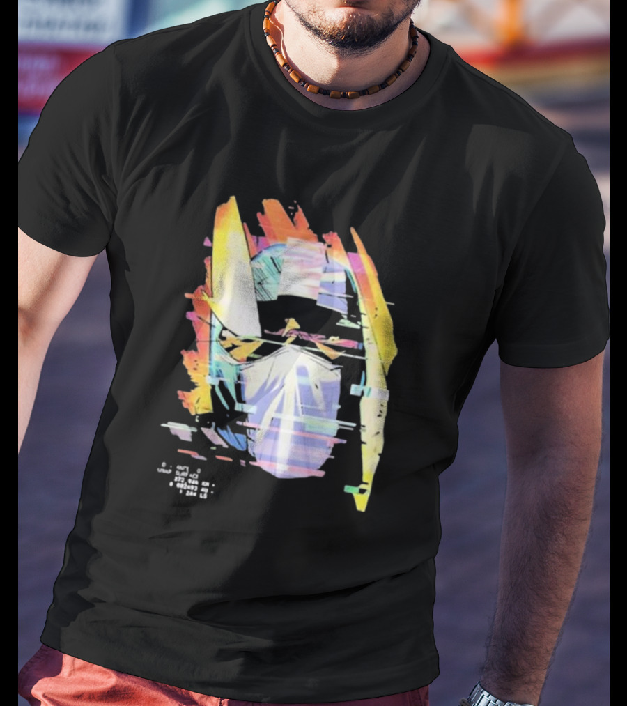 Kid Cudi Moon Man Helmet Glitch T-Shirt
