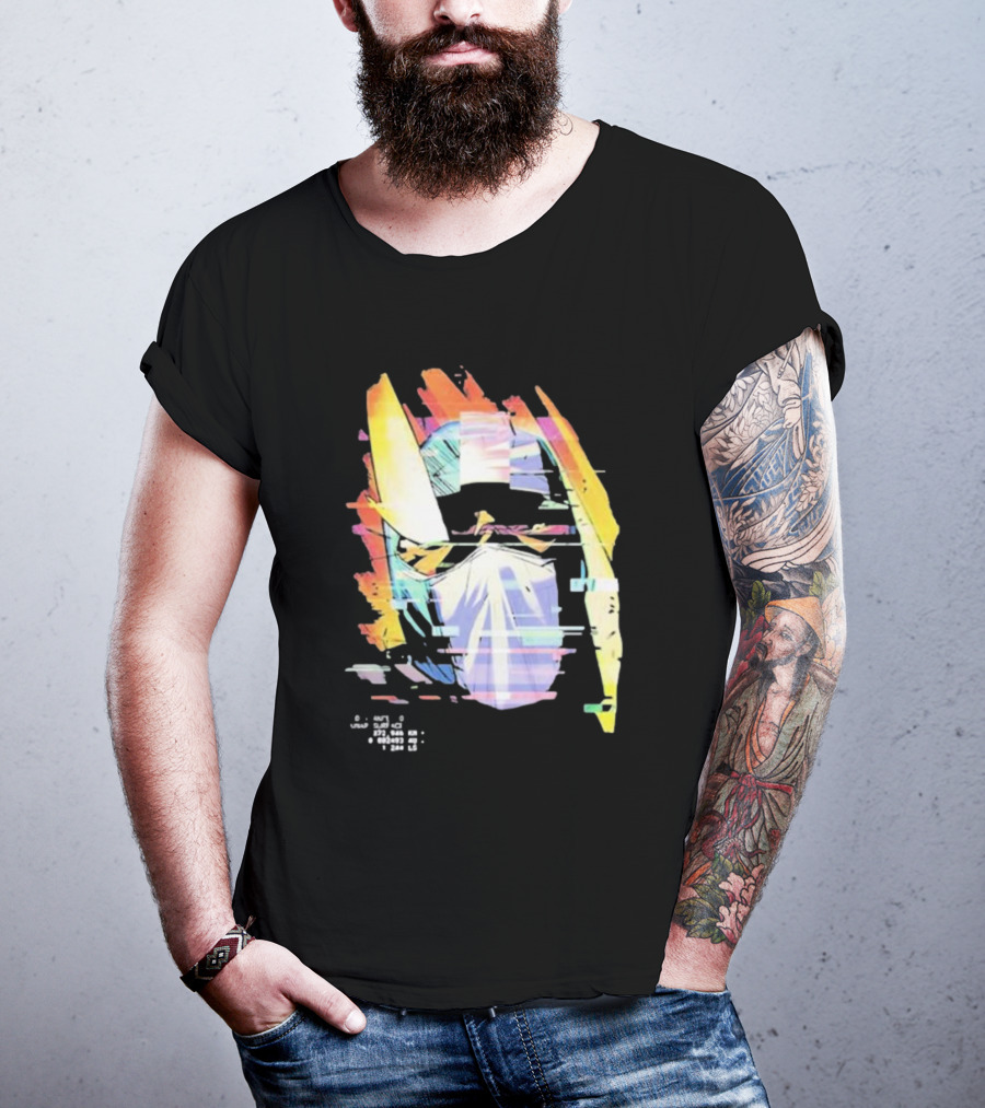 Kid Cudi Moon Man Helmet Glitch T-Shirt