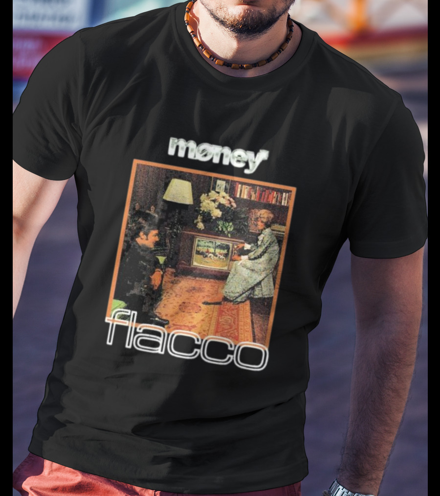 Money Flacco Television Vintage Living Room Scene T-Shirt