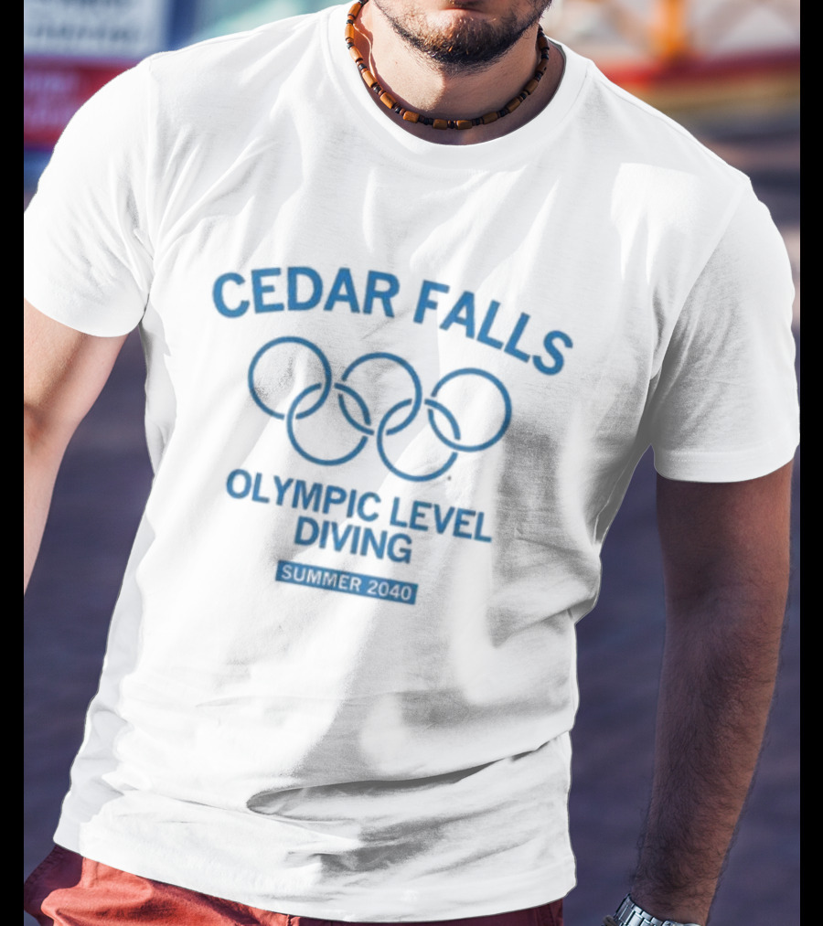 Cedar Falls Olympic Level Diving Summer 2040 Olympic Midwest T-Shirt