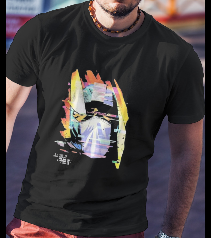 Insano Moon Man Helmet Glitch Neon Tech 92610 13-BS6 18 T-Shirt