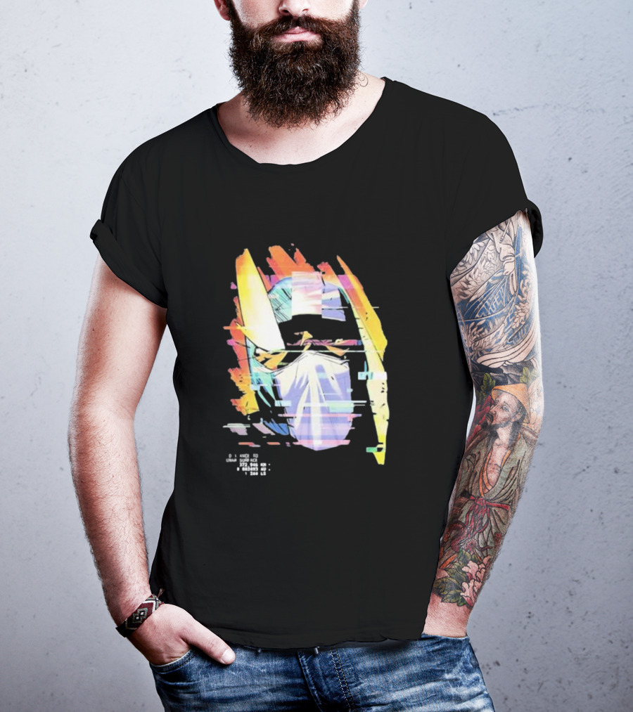 Insano Moon Man Helmet Glitch Neon Tech 92610 13-BS6 18 T-Shirt