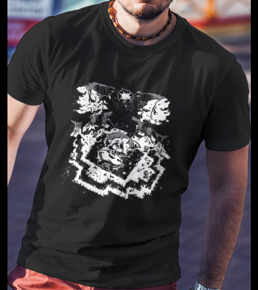 Meadow In Stars And Time RPG Scenic Adventure T-Shirt