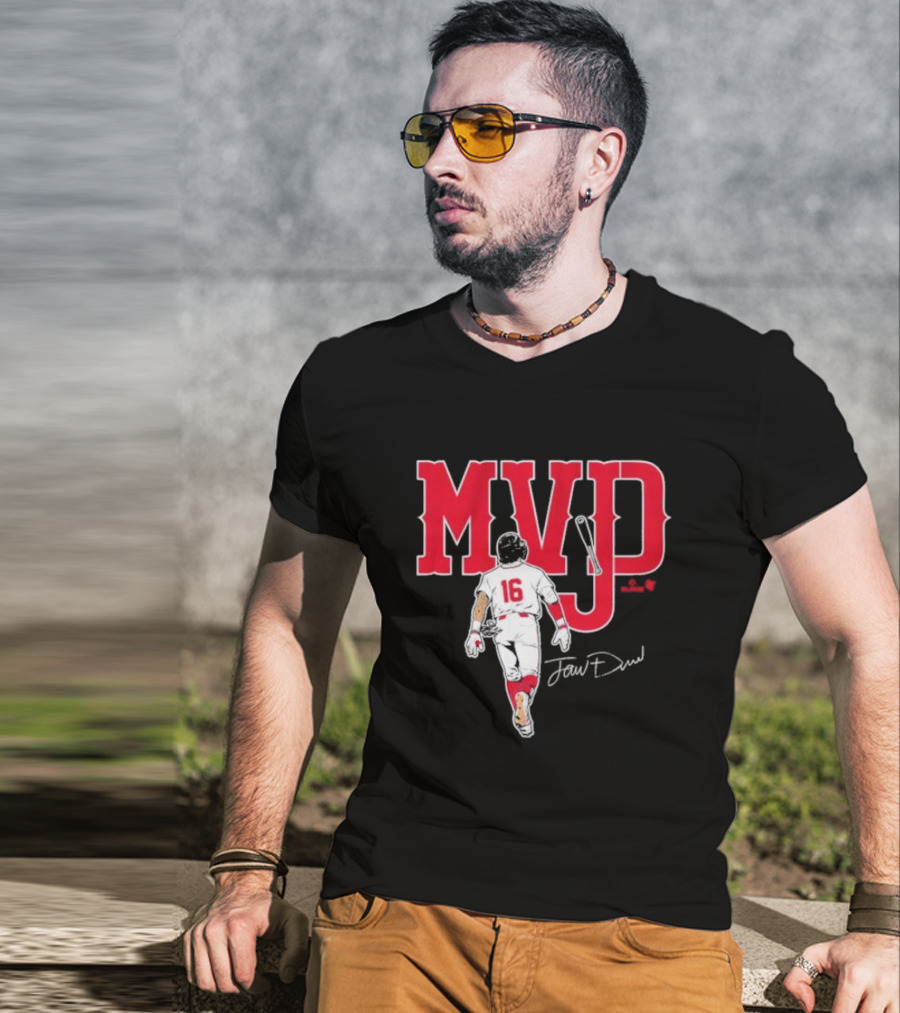 MVJD Jarren Duran 16 Baseball Signature T-Shirt
