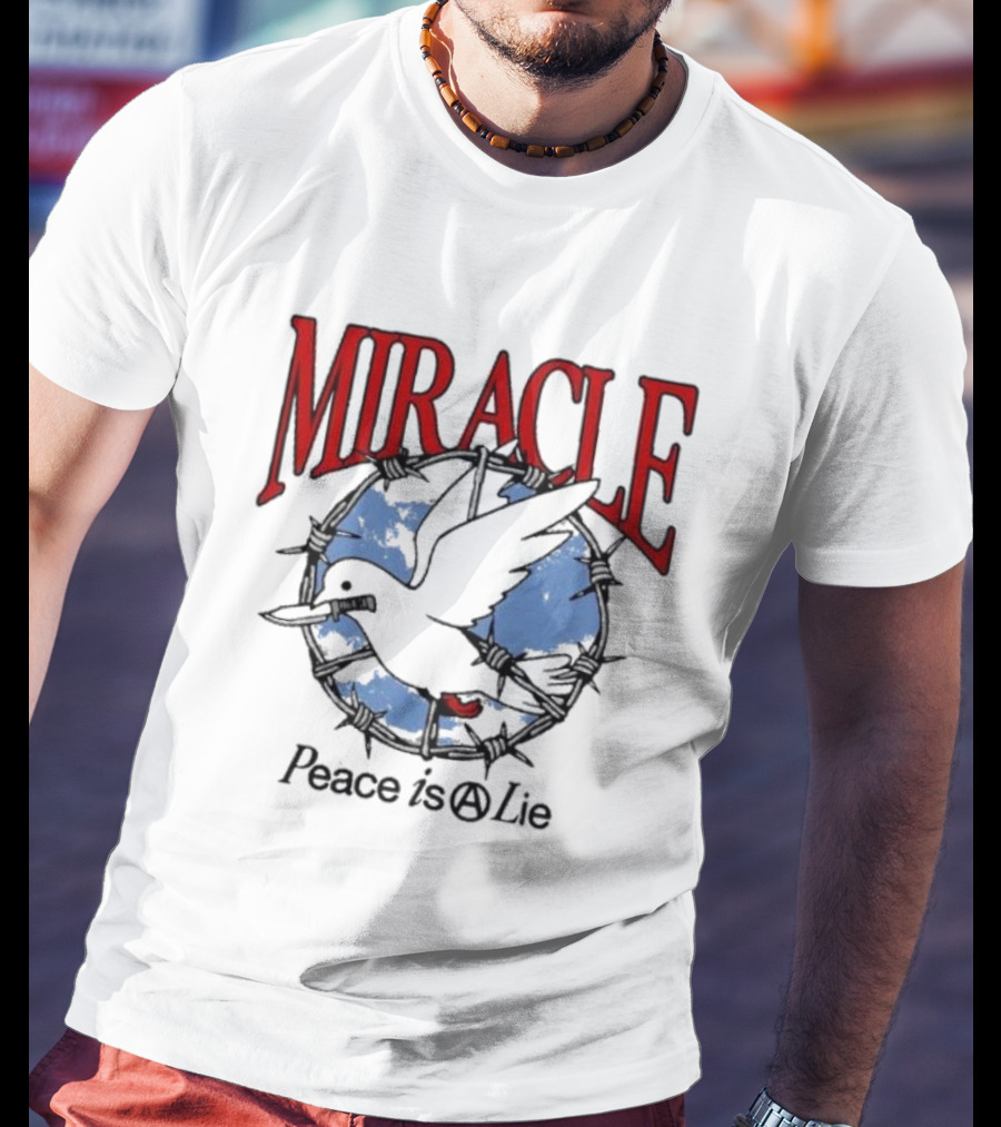Miracle Mates Peace Is A Lie Barbed Dove T-Shirt